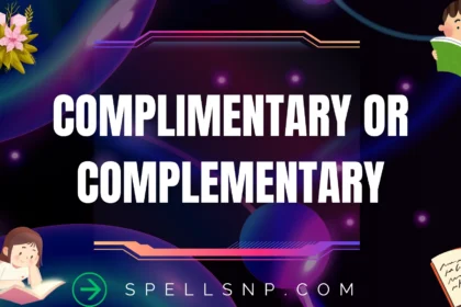 complimentary or complementary