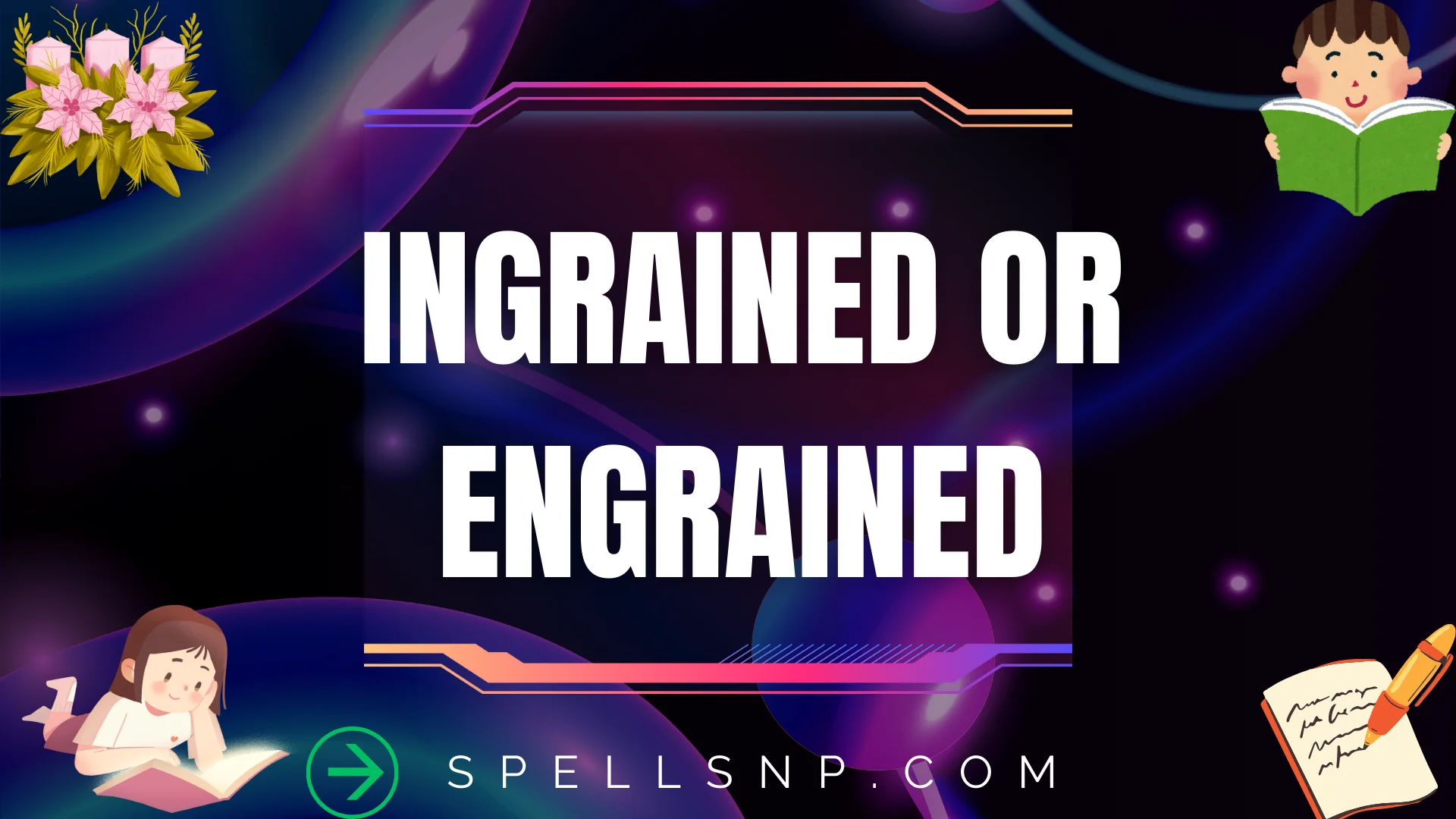 ingrained or engrained