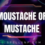 moustache or mustache