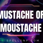 mustache or moustache