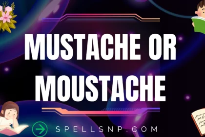mustache or moustache