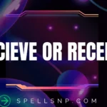 recieve or receive