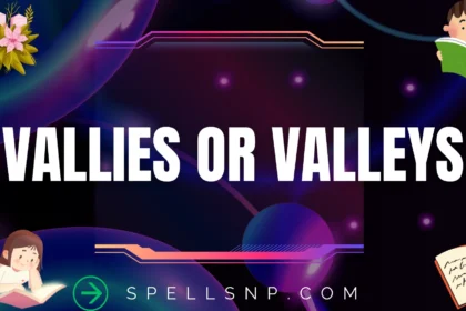 vallies or valleys