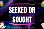 seeked or sought