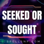 seeked or sought